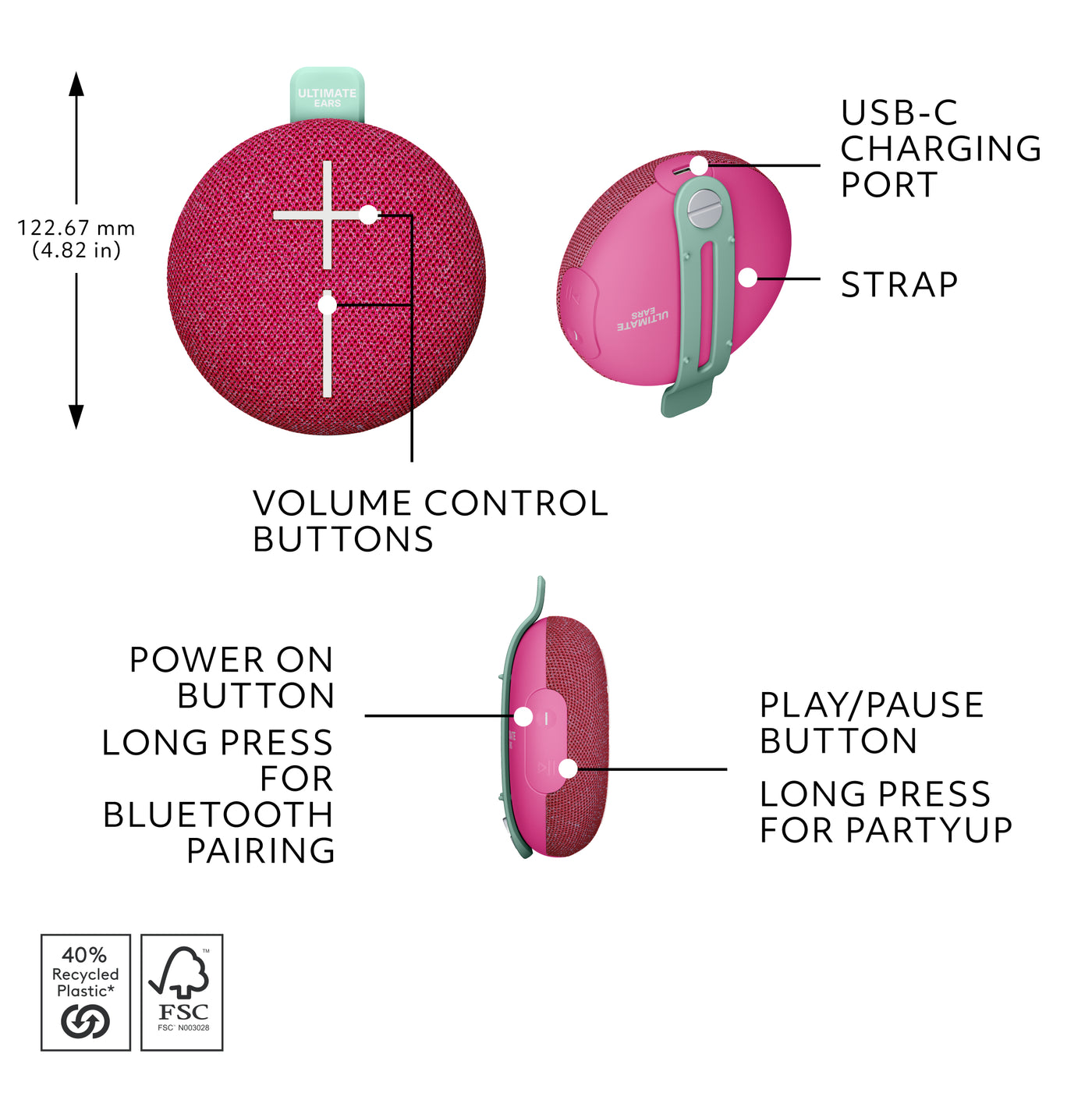 MINIROLL - Calming Pink